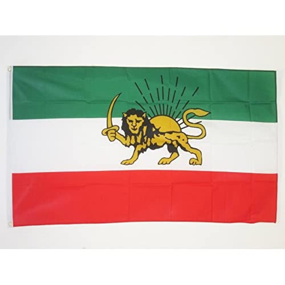 AZ FLAG - Iran Old Persia Flag - 3x5 Ft - 100D Polyester Persian Banner with Two Metal Grommets - Fade Resistant - Vivid Colors - 3' x 5' Feet - 150x90 Cm — image 1