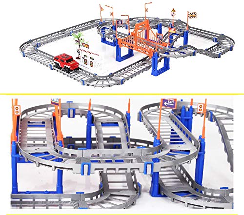 image for Elephant & nature Double layer Assembled electric railcar |Magic Journ