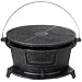 Cajun Cookware Round Seasoned Cast Iron Charcoal Hibachi Grill - Gl10447