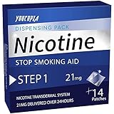 YouCopia Nicotine Transdermal System Stop Smoking Aid Patches, Quit Smoking Patches, with Smart Controlled Release Technology, 21milligram Delivered Over 24 Hr - each 14