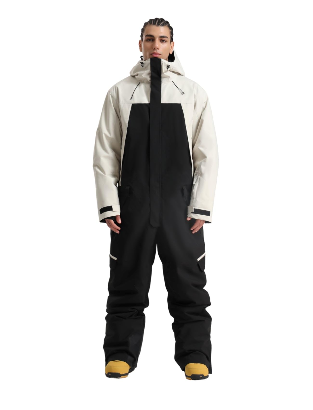 Photo 1 of GSOU SNOW Men Ski Suit One Piece Snowsuits Snowboard Jacket Waterproof Snow Ski Jumpsuit Windproof Insulated Winter Sports