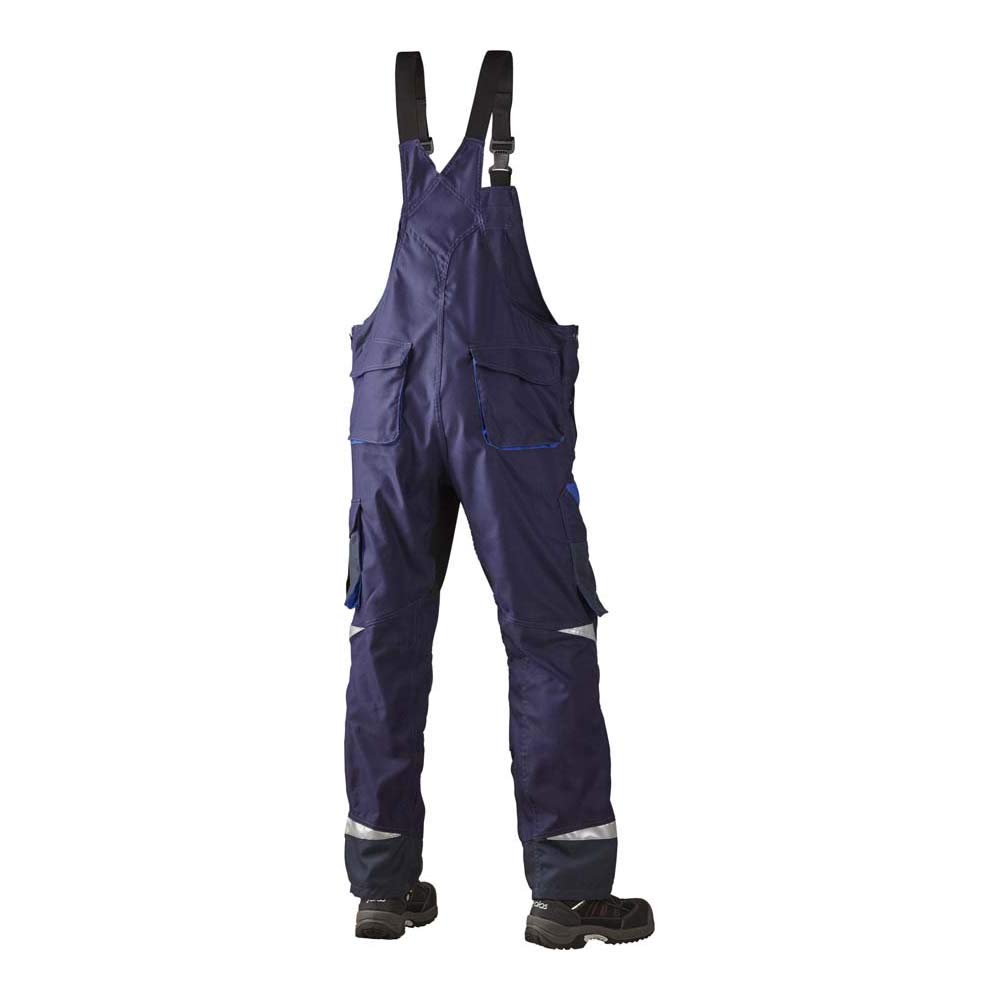 J.A.K. 160346B116 Series 1603 65% Polyester/35% Cotton Dungarees, Navy/Royal Blue, 64 L (46/35) Size