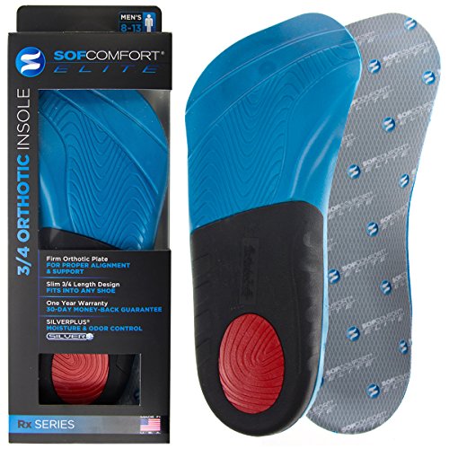 Sof Comfort Elite Men’s 3/4 Orthotic Shoe Insoles Inserts With Heel Arch Support Sof Comfort Elite Men’s 3/4 Orthotic Shoe Insoles Inserts With Heel Arch Support