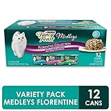 (24 pack) Purina Fancy Feast Gravy Wet Cat Food Variety Pack, Medleys Florentine Collection - (2 Packs of 12) 3 oz. Cans