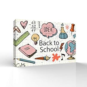 Canvas Wall Art for Living Room,Bedroom Home Artwork Paintings Back to School Ready to Hang - 12x18 inches