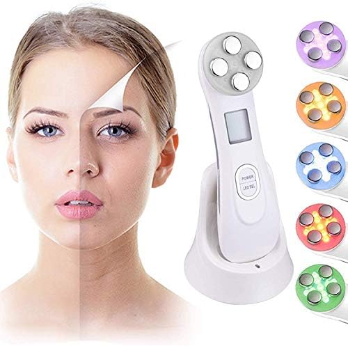 Skin Care Beauty Machine, LED Light Therapy Anti Aging Skin Rejuvenation Skin Tightening Machine High Frequency Facial Machine, Face Lift Machin Improves Appearance Skin Damaged By Wrinkles