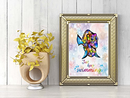 Uhomate-Dory-Finding-Nemo-Home-Canvas-Prints-Wall-Art-Inspirational-Quotes-Wall-Decor-Living-Room-Bedroom-Bathroom-Artwork-C020-5X7