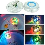 ANKKO Colorful Watertight Plastic LED Lights Bathing Tub Toys for Kids