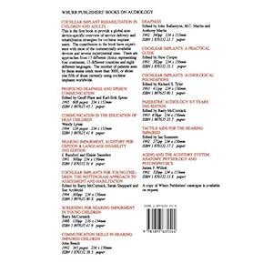 Cochlear Implant Rehabilitation in Children and Adults (Exc Business And Economy (Whurr))