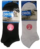 Peds Lightweight No Show, Women Size 8-12, 4 Pair