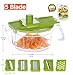 Ohana Magic Grater Slicer Mandoline Set for Cheese Vegetable Storage Container, Potato Chip Cutter, FREE Recipe e-Book