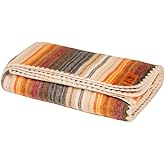 ALPAKITAS Alpaca Wool Blanket Throw | Large, Beautiful, Warm, Stripes | 64 x 45 inches | Ultra-Soft, Hypoallergenic and Breathable | Non-Itchy or Scratchy (White and Brown)