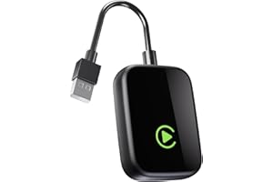 HOLEPLUS Wireless CarPlay Adapter, Car Infotainment System Connector,Apple iPhone (2025 Upgraded) -Convert Wired to - No Latency from iOS 10+ to Screen w/USB C