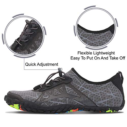 Spesoul Womens Mens Water Sports Shoes Outdoor Quick Dry Barefoot Athletic Aqua Shoe for Beach Swim Pool Surf Diving Yoga - Thumbnail 2