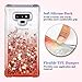 Ruky Galaxy Note 9 Case, Gradient Quicksand Series Glitter Flowing Liquid Floating TPU Bumper Cushion Reinforced Corners Girls Women Cute Case for Galaxy Note 9 (2018 Release), Gradient Coral