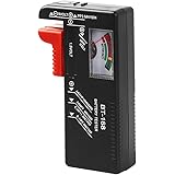 VTECHOLOGY Battery Tester Checker, Universal Battery Checker Model BT-168for AA AAA C D 9V 1.5V Button Cell Batteries Smal El