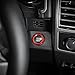 Voodonala Red Engine Start Stop Button Center Console Switch Cover Trim for Ford F150 2015 2016 2017 2018