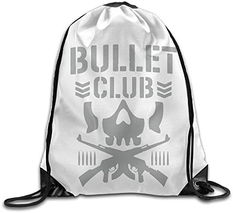 Bullet Club Unisex Home Gym Sack Bag Sport Drawstring Backpack Bag