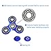 Tri-Hand Spinner & Fidget Toy for Relieving ADHD, Anxiety, Boredom and Adult Children (Star Blue)