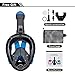 Aidong 180° Full Face Snorkel Mask-Panoramic View Anti-Fog Foldable Tubeless Design.See More Underwater World Than Traditional Snorkeling Masks for Men Women Adults Kids