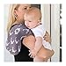 PPOGOO Waterproof Burp Cloths Burpy Bib Set 4 Pack Made from Organic Cotton