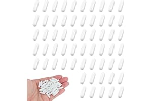 Acoeitl 60Pcs Round Rubber End Caps White 1/8In(3mm) ID Vinyl Flexible Covers Screw Protectors Tips for Small Bolts Furniture Legs Wire Shelves Pipe End Caps for Thread Sealing and Floor Protection