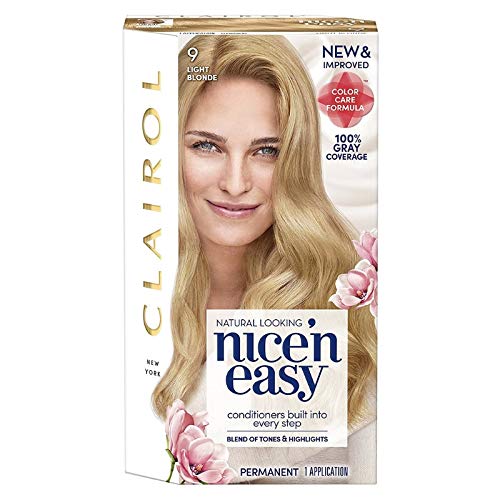 Clairol Nice 'n Easy Permanent Color [9] Light Blonde 1 Kit (Pack of 2)