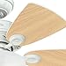 Hunter Fan Company, 52089, 34 inch Watson Snow White Ceiling Fan with LED Light Kit and Pull Chain