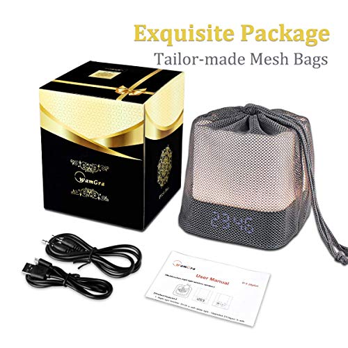 WamGra Night Light Bluetooth Speaker, Alarm Clock Bluetooth Speaker