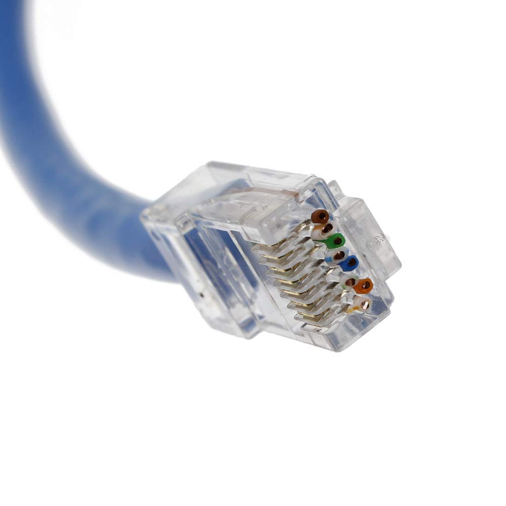 ITBEBE Gold Plated RJ45 cat5, cat5e 8P8C 50 pieces Pass Through 3 Micron 3u 3 Prong premium Connectors - Image 3