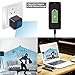 JAKIELAX Hidden Camera Charger, 1080P HD Spy Camera Wall Charger USB Adapter Nanny Camera[2 USB Charger] with Motion Detection and Loop Recording for Protection at Home and Office
