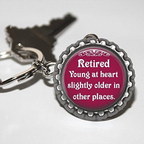 Retired Saying Bottlecap Keychain