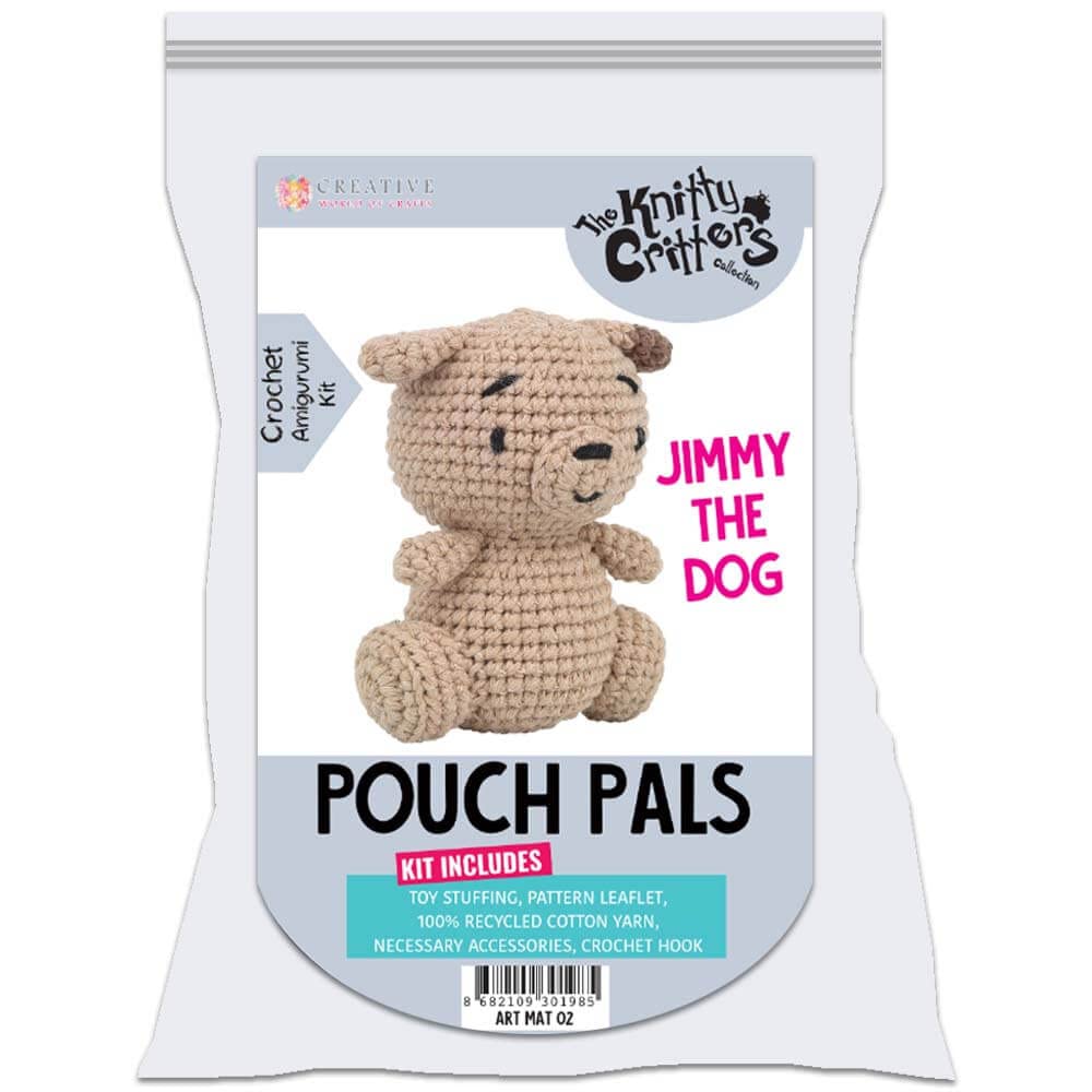 Knitty Critters The Pouch Pals - Jimmy The Dog