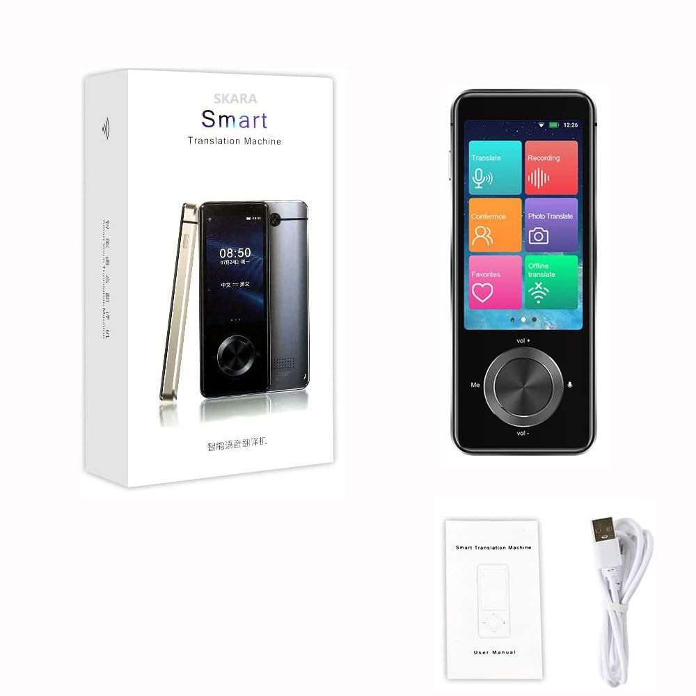 Language Translator Device, Portable Two-Way Real-Time Language Translator 106 Languages, Accurate Offline, Audio and Photo Instant Translation for Study, Travel, Business
