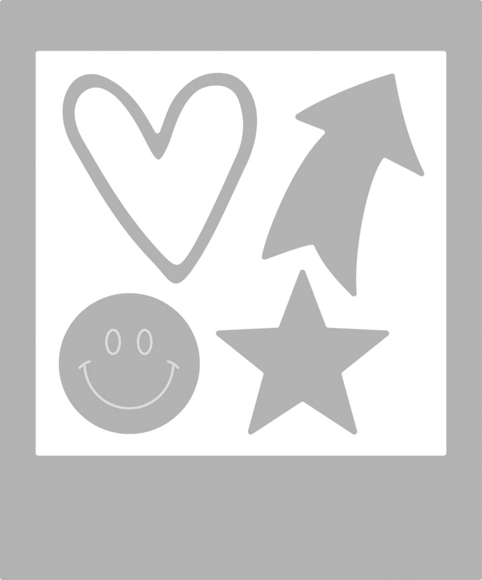 Rayher 50094000 Metal Cutting Dies Photoframe, Craft Die for Card Making and Scrapbooking 5-Piece Set, 2cm - 7x8.5cm