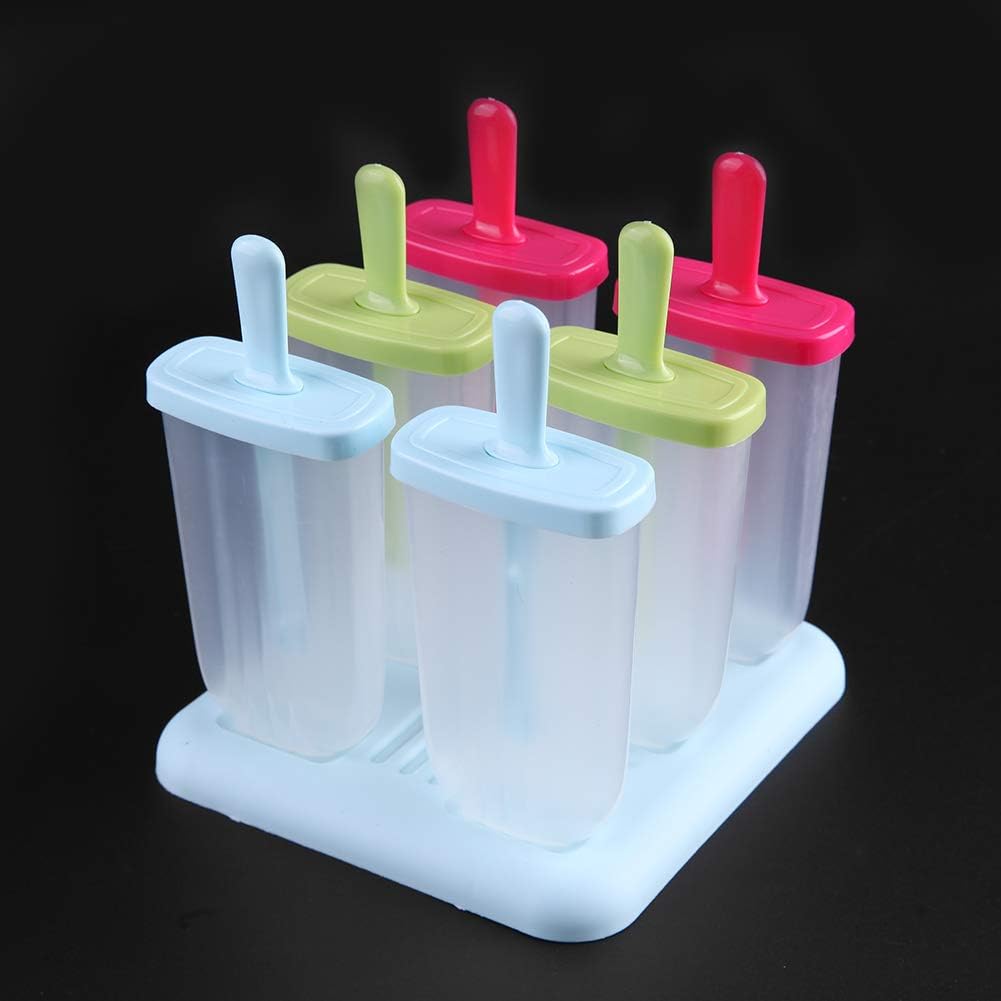 Gelato Congelato Blu Riutilizzabili Fai Da Te Stampi Creativi Per Ghiaccioli A 6 Griglia Casa E Cucina Stampi Per Gelato Garoma De