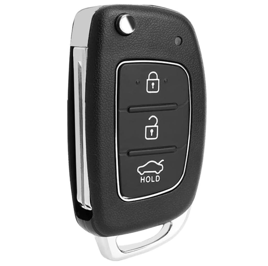 3 Buttons Hyundai i40 Key Fob Replacement Fit for Hyundai i20 i30 i10 ix20 ix30 ix35 ix45 ix55 Santa Fe Tucson Elantra Key Cover, Car Remote Control Key Case Shell