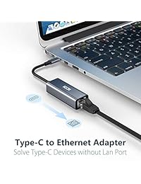 Adaptador USB C Ethernet, adaptador USB Thunderbolt 3 LAN ICZI, Gigabit Dongle, compatible con MacBook Pro 2018, iPad Pro 2018, Surface Book 2, Galaxy S9 y más, color gris