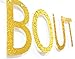 Qttier Taco Bout A Party Banner Gold Glitter Letters Banner, Wedding, Bachelorette, Fiesta Salsa, Mexican Fiesta Theme Party Decorations