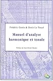 Manuel d'analyse harmonique et tonale by 