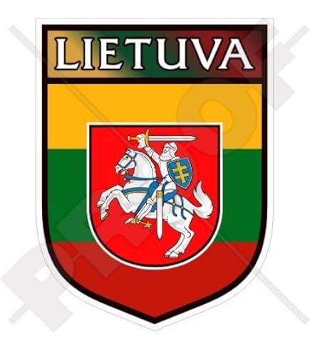 2-Pack Lithuania Flag Vinyl Decals | 5x3 Inch Premium Quality Stickers | UV Resistant