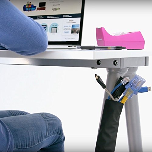 Melca-Cable-Management-Cord-Organizer-6-Foot-Long-Velcro-Sleeve-Covers-Wire-Behind-Mount-TV-Desk-Computer-PC-or-Entertainment-System-on-Wall-Floor-Hider-Concealer-Cover-Wrap