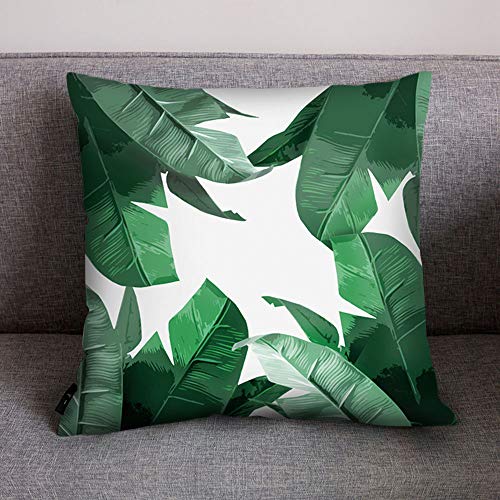 ❤Ywoow❤ Pillow, Cactus Banana Leaf Print Pillow Case Polyester Sofa Car Cushion Cover Home Decor - Thumbnail 2