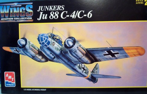 AMT/ERTL 1/72 Scale Junkers JU88 C-4/C-6German WWII Fighter