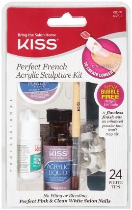 pack 2 Kiss Perfect French Acrylic Sculpture Kit Pink