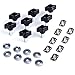 Kawell Wrangler Hard Top Thumb Screw Set of 8 Quick Removal with Nuts Kit Fit Wrangler Sports Sahara Freedom Rubicon Unlimited