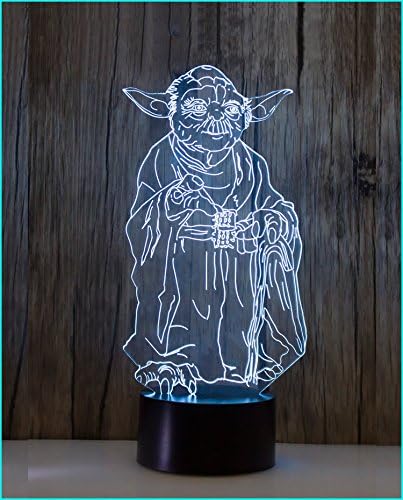 TG Desk Lamp 3d Star Wars 7 Colors Change Table LED Light Night Lighting Home Decoration Household Accessories