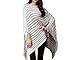 WOW CLOTHES Womens Oversized Winter Warm Plaid Striped Shawl Wrap Scarf with Fringe