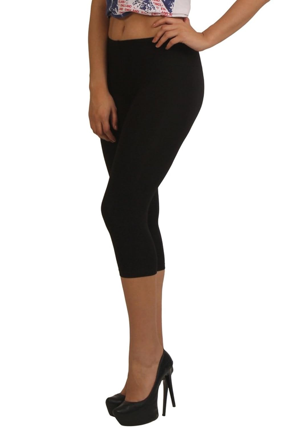 frenchtrendz women cotton spandex capri