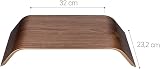 kalibri Walnut Universal Computer Monitor Stand Desk Dock 53x25.5x9.5 cm view 6
